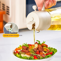 Oil Sprayer Dispenser For Cooking BBQ 2 In 1 Glass Oil Vinegar Soy Sauce Spray Kitchen Oil Bottle For Air Fryer